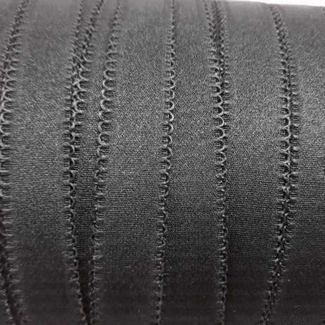 15mm/1m shoulder strap elastic black 2685