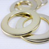 Plastic ring 35mm gold 1846