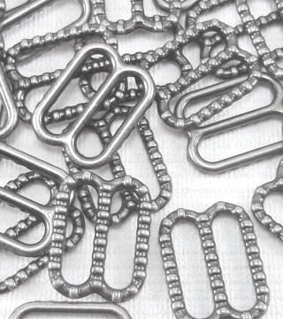 Regulator do ramiączek 10mm/10,50,100szt  ciemny nikiel 2691