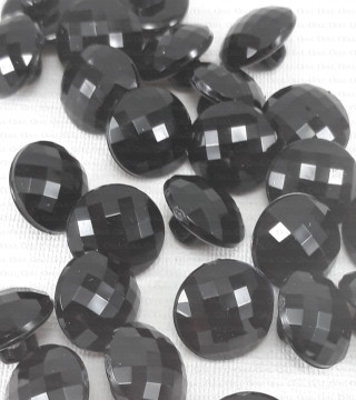 Black buttons 11mm / 10 or 144 pcs 906