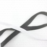 5mm/100m elastic band white, black 2693