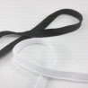 5mm/100m elastic band white, black 2693