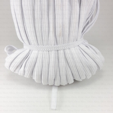 5mm/100m elastic band white, black 2693