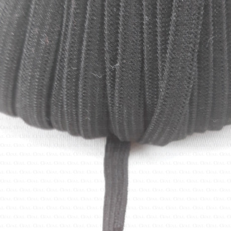 5mm/100m elastic band white, black 2693