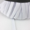 7mm/100m elastic band, white/black 2694
