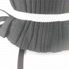 7mm/100m elastic band, white/black 2694