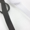 Elastic band 10mm/50m white, black 2695