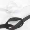 Elastic band 10mm/50m white, black 2695