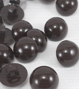 Brown plastic button 12mm / 10 or 144 pcs 2705