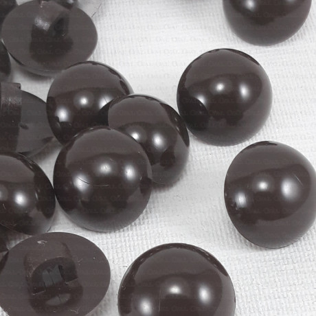 Brown plastic button 12mm / 10 or 144 pcs 2705