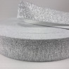 Silver elastic 15mm, 20mm, 30mm, 40mm / 1 roll 25m 1723