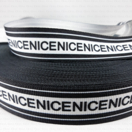 Decorative tape with inscriptions 25 mm /1 or 50 m 2710