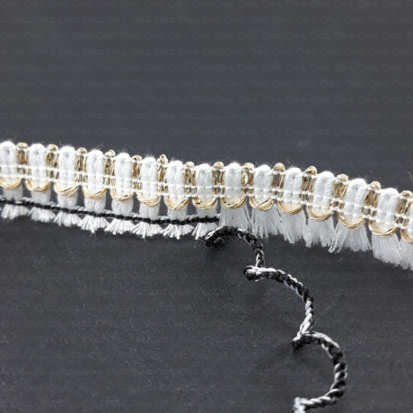 Decorative tape with tassels 15mm/1y 2304