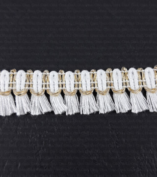 Decorative tape with tassels 15mm/1y 2304