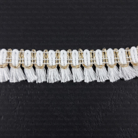 Decorative tape with tassels 15mm/1y 2304