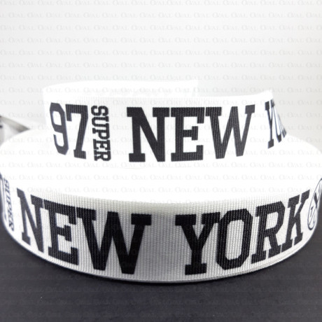 ribbon with inscription, New York ribbon