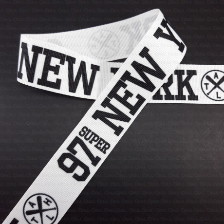 ribbon with inscription, New York ribbon