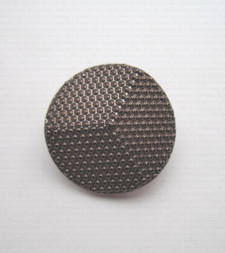 Plastic button dark nickel 25mm no. 624