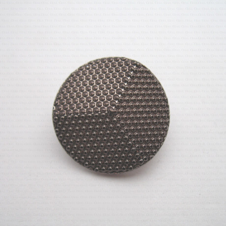Plastic button dark nickel 25mm no. 624