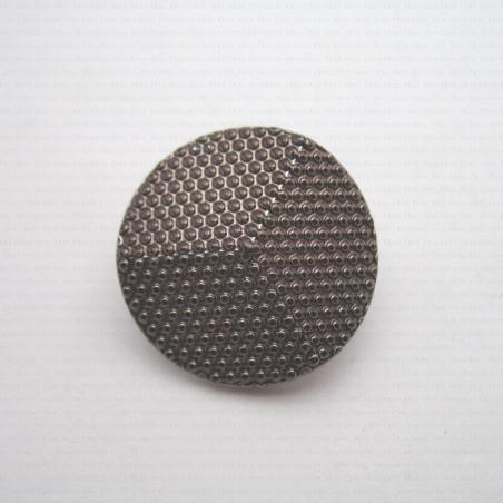 Plastic button dark nickel 25mm no. 624