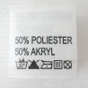 Label: raw material composition, washing instructions  
POLYESTER 2731
