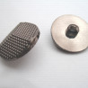 Plastic button dark nickel 25mm no. 624