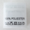Label with raw material composition, washing instructions POLYESTER 2734