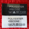 Label raw material composition, washing instructions POLYESTER 2737