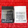 Label raw material composition, washing instruction POLYESTER 2741