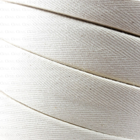 Tania Taśma bawełniana jodełka, naturalna 50m  2746