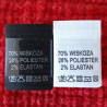 Label: raw material composition, washing instructions VISCOSE 2747