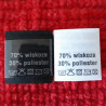 Wszywka skład surowcowy,przepis prania WISKOZA  2741