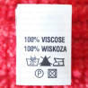 Label raw material composition, washing instructions VISCOSE 2755