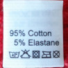 Label raw material composition, washing instructions COTTON 2767