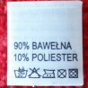 Label: raw material composition, washing instructions COTTON 2768