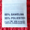 Label with raw material composition, washing instructions COTTON 2769