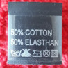 Label raw material composition, washing instructions COTTON 2772