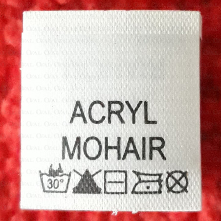 Label raw material composition, washing instructions ACRYLIC 2781
