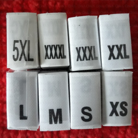 SIZE LABEL 200PCS 2792