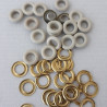 Brass, stainless steel eyelets 5mm/200pcs 2800