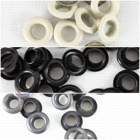 Brass, stainless steel eyelets 5mm/200pcs 2800