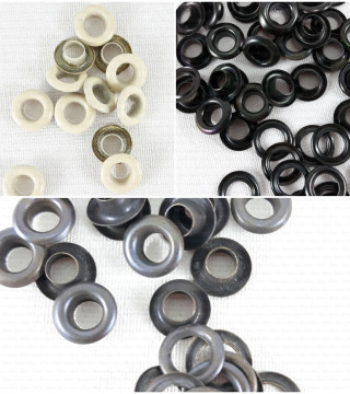Brass, stainless steel eyelets 5mm/200pcs 2800