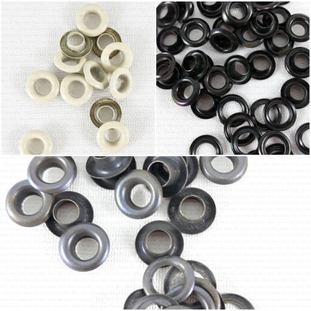 Brass, stainless steel eyelets 5mm/200pcs 2800