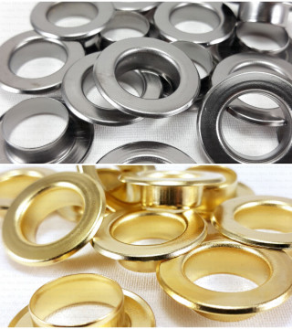 Oczka stalowe 15mm/200szt  PŁASKIE  2807