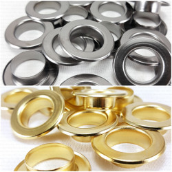 Oczka stalowe 15mm/200szt PŁASKIE 2807 Oczka stalowe 15mm/200szt PŁASKIE 2807