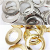Steel eyelets 21mm/20pcs FLAT with prongs 2808