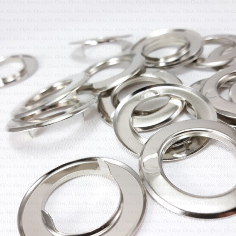 Steel eyelets 21mm/20pcs FLAT with prongs 2808