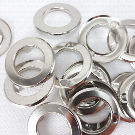 Steel eyelets 21mm/20pcs FLAT with prongs 2808