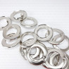 Steel eyelets 21mm/20pcs FLAT with prongs 2808
