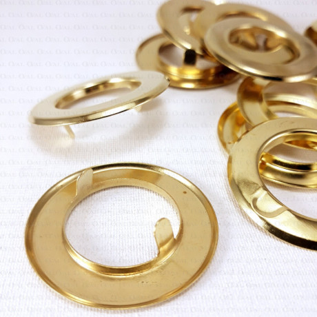 Steel eyelets 21mm/20pcs FLAT with prongs 2808